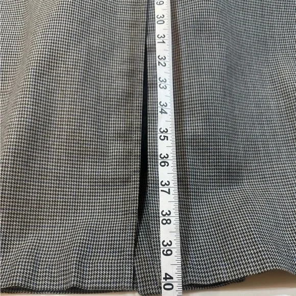VTG London Fog Maincoat Houndstooth Trench Liner Knee Length USA Size 38R Medium - Picture 16 of 17